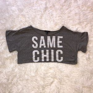 “same chic” crop top